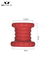 SMT3948 - Vòng đeo cu silicon thiết kế hóp giữa đường kính 3,5cm