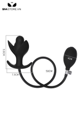 SMT3952 - Anal pump silicon co giãn hình cánh hoa ôm thân dài 9.8cm