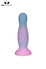 SMT3964 - Dương vật giả phát quang có bi nổi đế dính tường dài 12.5cm