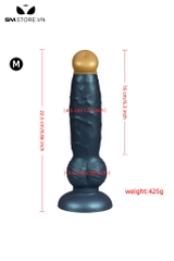 SMT3969 - Dương vật giả chó với đế dính tường dài 18 và 22.5cm