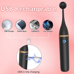 SMT3977 - Dụng cụ kích thích điểm G bằng silicon có 3 đầu thay thế dài 20cm