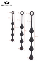 SMT3979 - Anal bead dạng chuỗi giọt nước có 4 tầng silicon co giãn