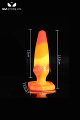 SMT3991 - Butt plug silicon trơn mịn với đầu tròn nhọn có 3 kích cỡ