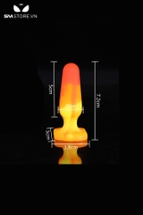 SMT3991 - Butt plug silicon trơn mịn với đầu tròn nhọn có 3 kích cỡ