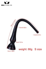 SMT4001 - Long anal silicon có vạch chia trong suốt đế hít tường và 3 size
