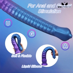 SMT4002 - Long anal silicon có xúc tu bạch tuộc đế dính tường và 2 size