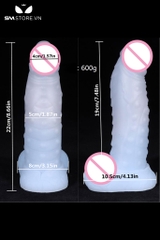 SMT4017 - Dương vật giả khổng lồ có bìu bằng silicon đường kính 5cm
