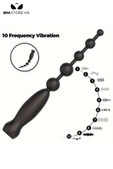 SMT4021 - Anal beads với chuỗi 5 hạt có 10 chế độ rung cầm tay