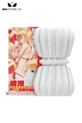 SMT4023 - Cốc thủ dâm anime silicon trong suốt đối xứng 2 bên dài 9cm