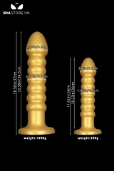 SMT4026 - Long anal silicon mềm xếp tầng đế hít tường dài 26 và 32cm
