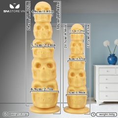 SMT4031 - Anal beads thiết kế 5 tầng hình đầu mặt quỷ có 2 size
