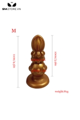 SMT4038 - Anal beads cánh hoa có các rãnh đối xứng đế dính tường