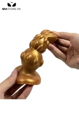 SMT4038 - Anal beads cánh hoa có các rãnh đối xứng đế dính tường
