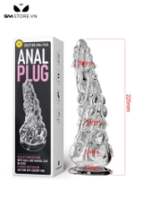 SMT4043 - Đồ chơi hậu môn anal huge xoắn ốc có bi nổi quanh và 2 size