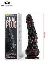 SMT4043 - Đồ chơi hậu môn anal huge xoắn ốc có bi nổi quanh và 2 size