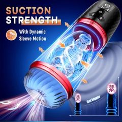 SMT4072 - Cốc thủ dâm rung thụt xoay điều khiển qua APP sạc điện silicon