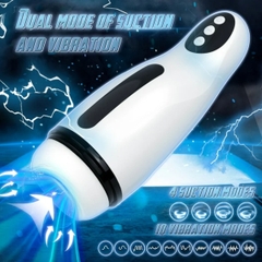 SMT4078 - Cốc thủ dâm rung thụt xoay sạc USB và sưởi ấm silicon cao cấp