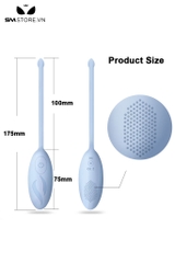SMT4118 - Trứng rung silicon không dây sạc điện có gai mềm dài 18cm