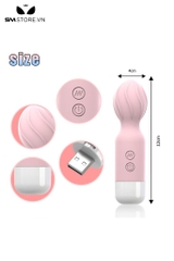 SMT4121 - Chày rung tình yêu mini sạc điện có 10 tần số dài 12cm
