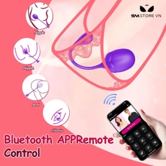SMT4127 - Trứng rung 2 đầu ngụy trang quả táo điều khiển qua APP