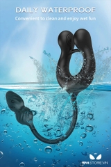 SMT4136 - Vòng rung dương vật mix butt plug hậu môn điều khiển qua APP
