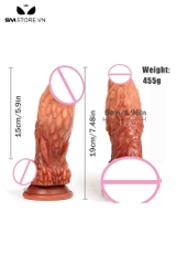 SMT4162 - Chim giả hít tường có vảy rồng bao quanh silicon dài 19cm