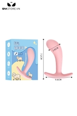 SMT4174 - Butt plug hậu môn silicon mềm dạng cong tròn dài 7.2cm
