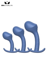 SMT4179 - Set 3 món butt plug đầu dương vật cong có 3 kích cỡ
