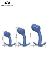 SMT4179 - Set 3 món butt plug đầu dương vật cong có 3 kích cỡ