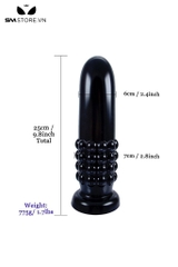SMT4185 - Anal long khổng lồ đế dính tường có bi ở cuối dài 25cm
