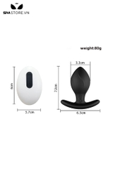 SMT4201 - Máy rung hậu môn mini vân chéo có 10 chế độ điều khiển xa