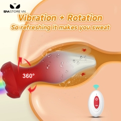 SMT4203 - Máy rung hậu môn silicon gradient có 10 tần số xoay 360 độ