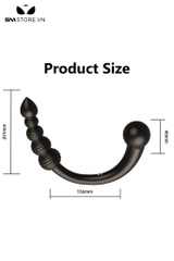 SMT4214 - Máy rung 2 đầu anal beads có 10 chế độ dài 201mm sạc điện