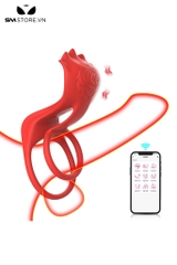 SMT4215 - Vòng rung đeo gốc dương vật có 10 chế độ điều khiển qua APP