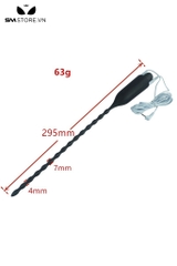 SMT4220 - Đồ chơi niệu đạo sounding silicon dài 295mm có dây cắm