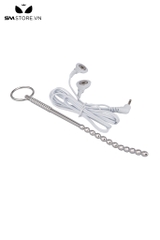 SMT4224 - Đồ chơi niệu đạo sounding inox dài 22cm với chuỗi bi liền