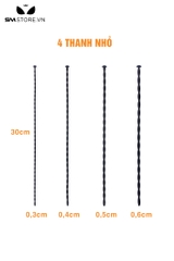 SMT424 - Bộ đồ chơi niệu dạo souding silicon dạng xoắn màu đen