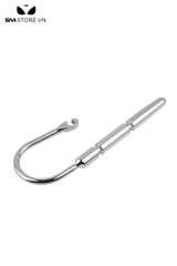 SMT4234 - Đồ chơi kích thích niệu đạo inox cho nam có móc nối với 2 vòng