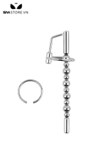 SMT4239 - Sounding inox thông lỗ tiểu với chuỗi hạt bi nhỏ có móc nối
