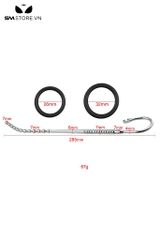 SMT4242 - Sounding thông lỗ tiểu inox dạng chuỗi hạt tròn nối có tay cầm