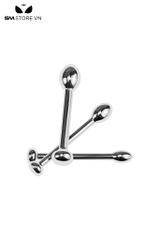 SMT4243 - Đồ chơi niệu đạo inox dạng thẳng có nút cắm mắt ngựa
