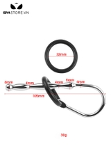 SMT4246 - Sounding inox hơi cong nhẹ với phần đầu bo tròn dài 105mm