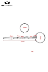SMT4250 - Sounding inox niệu đạo có lỗ thông suốt với chuỗi hạt tròn