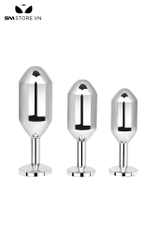 SMT4256 - Đồ chơi hậu môn inox cao cấp dáng hình thoi thuôn dài