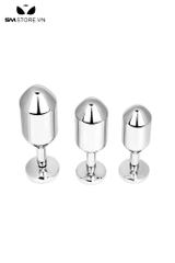 SMT4256 - Đồ chơi hậu môn inox cao cấp dáng hình thoi thuôn dài
