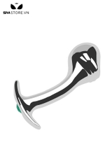 SMT4257 - Butt plug hậu môn thiết kế dáng cong đầu phình và đế chữ T