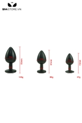 SMT4269 - Đồ chơi hậu môn hình giọt nước thuôn nhỏ với mặt đế đính đá