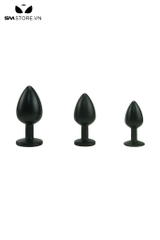 SMT4269 - Đồ chơi hậu môn hình giọt nước thuôn nhỏ với mặt đế đính đá