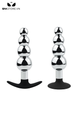 SMT4273 - Anal beads dạng hạt thuôn gọn dần với đế hút đáy tròn