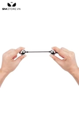 SMT4274 - Đồ chơi hậu môn anal beads với chuỗi 2 hạt inox bóng